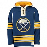 Sabres Blue Men's Customized All Stitched Sweatshirt
